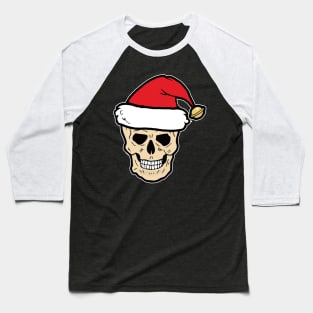 Santa Skull Baseball T-Shirt